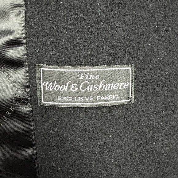 Trina Turk Coat Womens 6 Black Wool Cashmere Wrap Belted Jacket Shawl Collar - Picture 5 of 12